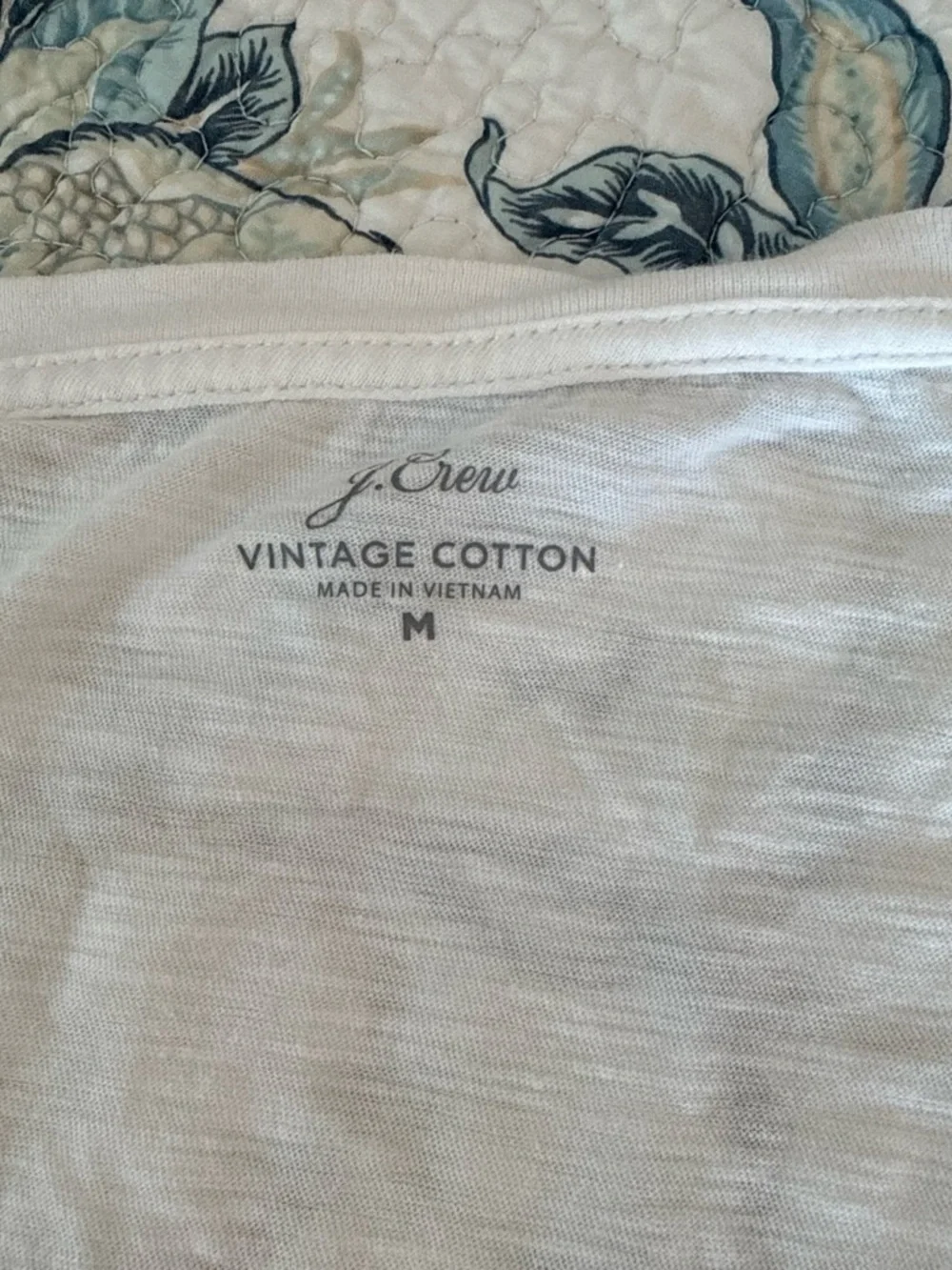 J. Crew White Short-Sleeve Crew Neck Tee